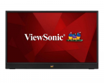 15.6" ViewSonic VA1655 Portable Black (IPS LED FHD 1920x1080 7ms 250cd 800:1 1xminiHDMI 2xType-C 1x3.5mm Speakers 2x0.8W)