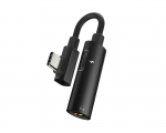 Audio Adapter Type-C to 3.5mm Hoco LS19 2 in 1 Black