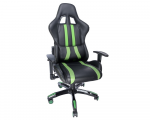 Gaming Chair Spacer SPCH-TRINITY-GRN Black/Green (Max Weight/Height 120kg Synthetic PU)