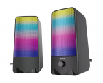 Speaker Hoco DS14 RGB Rhythmic Spectrum 2.0/10W 2x5W 3.5mm/USB Black