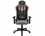 Gaming Chair AeroCool DUKE Tan Grey 4710562751154 (Max Weight/Height 150kg/165-180cm Leatherette)