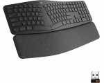 Keyboard Logitech Wireless ERGO K860 Curved keyframe Split layout Wrist rest Black