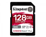 128GB SDXC Kingston SDR2/128GB Canvas React Plus UHS-II Speed Class U3 V90 300/260Mb/s