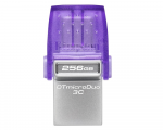 256GB USB Flash Drive Kingston DataTraveler MicroDuo 3C Ultra-small Purple (R/W: 200/50MB/s USB3.2 USB-C + USB-A) DTDUO3CG3/256GB