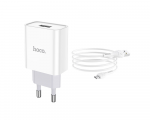 Charger Hoco C81A Asombroso USB 2.1A + MicroUSB Cable White