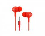 Earphones XO S6 Candy music with mic Red