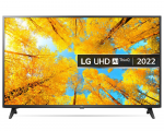 55" LED TV LG 55UQ75006LF Black (IPS 3840x2160 UHD SMART TV HDR10 Pro 3xHDMI 1xUSB Wi-Fi Lan Bluetooth Speakers 2x10W)