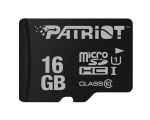 16GB microSDHC Patriot PSF16GMCSDHC10 Class 10 UHS-I + SD Adapter