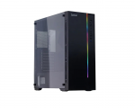 Case SPACER Gaming STRIKE SPCS-GC-STRIKE Black (w/o PSU MidiTower RGB Illumination Window ATX)