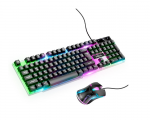 Keyboard & Mouse Hoco GM11 Terrific glowing Gaming RGB USB RU Black