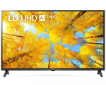 43" LED TV LG 43UQ75006LF Black (3840x2160 UHD SMART TV Active HDR 3xHDMI 1xUSB Wi-Fi Lan Bluetooth Speakers 2x10W)