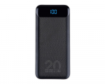 Power Bank Rivacase VA2580 QC3.0/PD 20W with Type-C cable 20000mAh Black
