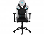 Gaming Chair ThunderX3 TC5 Black/All White (Max Weight/Height 150kg/170-190cm Leatherette)