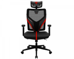 Gaming Chair ThunderX3 Yama1 Black/Red (Max Weight/Height 150kg/165-180cm Mesh&Leatherette)