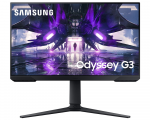 23.8" Samsung Odyssey G3 S24AG320N Black (VA FHD 1920x1080 1ms 250cd 3000:1 FreeSync 165Hz D-Sub 1xHDMI 1xDP Pivot VESA)