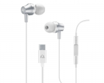 Earphone Cellularline Spiral with mic Type-C White
