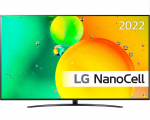 65" LED TV LG 65NANO766QA Black (3840x2160 UHD SMART TV 3xHDMI 2xUSB WiFi Lan Bluetooth Speakers 2x10W)