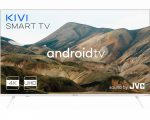 55" LED TV KIVI 55U790LW White (3840x2160 HVA SMART Google Android TV 9 500cd 7000:1 4xHDMI 3xUSB Bluetooth Wi-Fi Lan Remote control RC60 Speakers 2x12W by JVC)