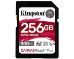 256GB SDXC Kingston SDR2/256GB Canvas React Plus UHS-II Speed Class U3 V90 300/260Mb/s
