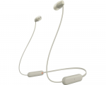 Headphones Sony WI-C100 Beige Bluetooth with Microphone