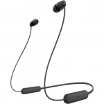 Headphones Sony WI-C100 Black Bluetooth with Microphone